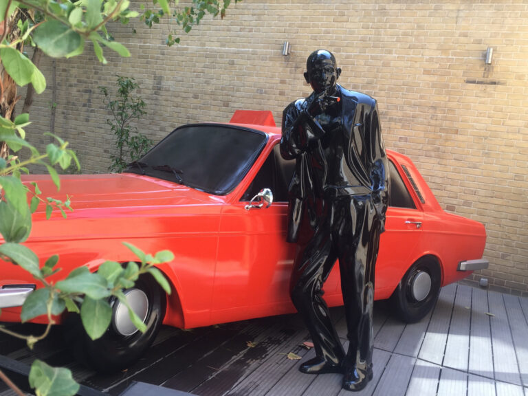 Peykan Javanan. Fiber glass. Life size.