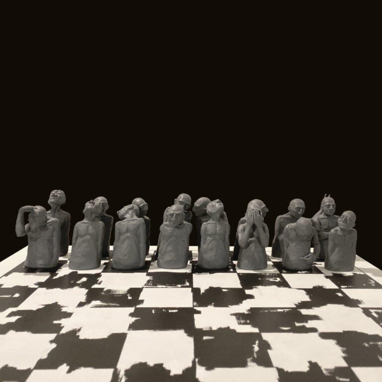 Koosha Moosavi- Chess Game. Detail.