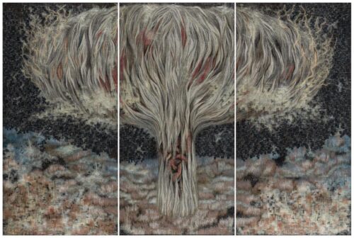 Tree of Life. Triptych. Overall size 200.300 cm