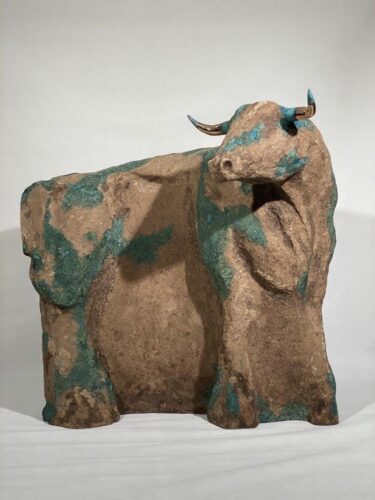 Koosha Moossavi-Untitled Year 2024-Papier-mâché-Bronze 115 x 155 cm H 132 cm