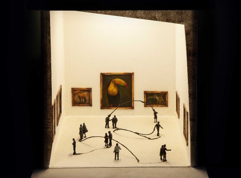 Mixed media in box. 30x21x21 cm. 2023-2024.