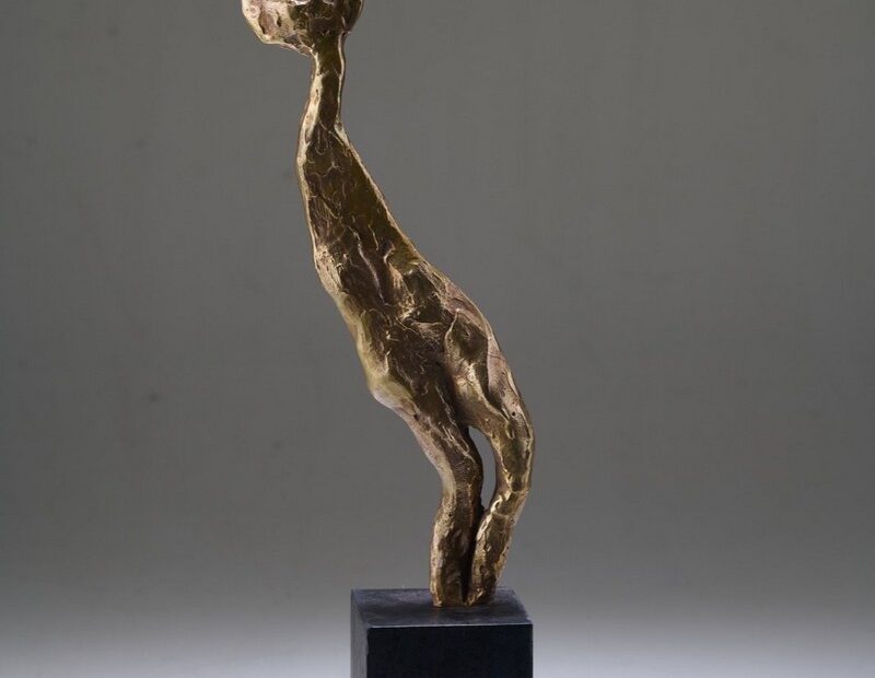 Embodiment. Bronze statue. Size 10x6x33.5 cm. Year 2025. In 19 editions.